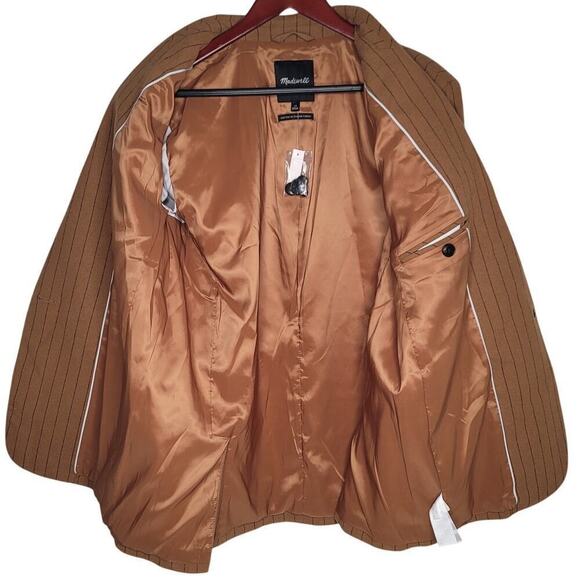 Madewell Oversized Blazer in Pinstripe Size 10 - Picture 11 of 11